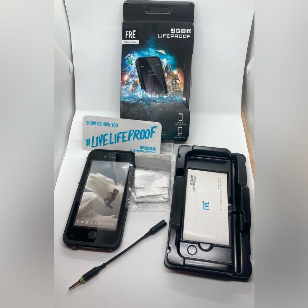 Lifeproof Fre Black IPhone 6 & IPhone 6s Waterproof Phone Case 77-52563 / New